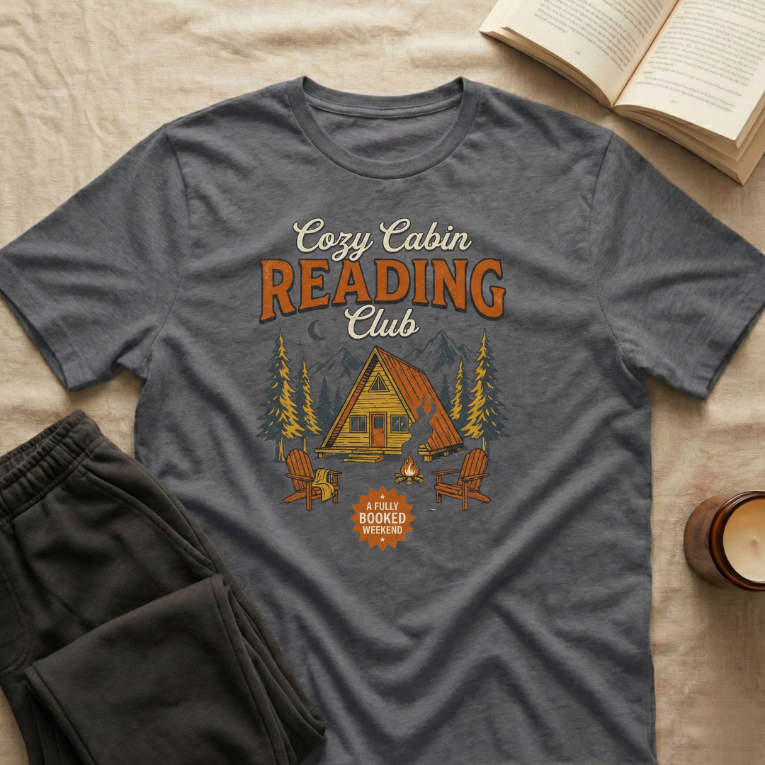 Cozy Cabin Reading Club T-Shirt