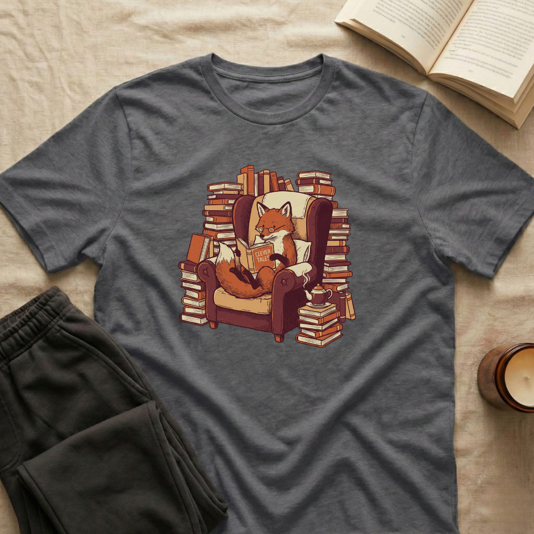 Fox Reading T-Shirt