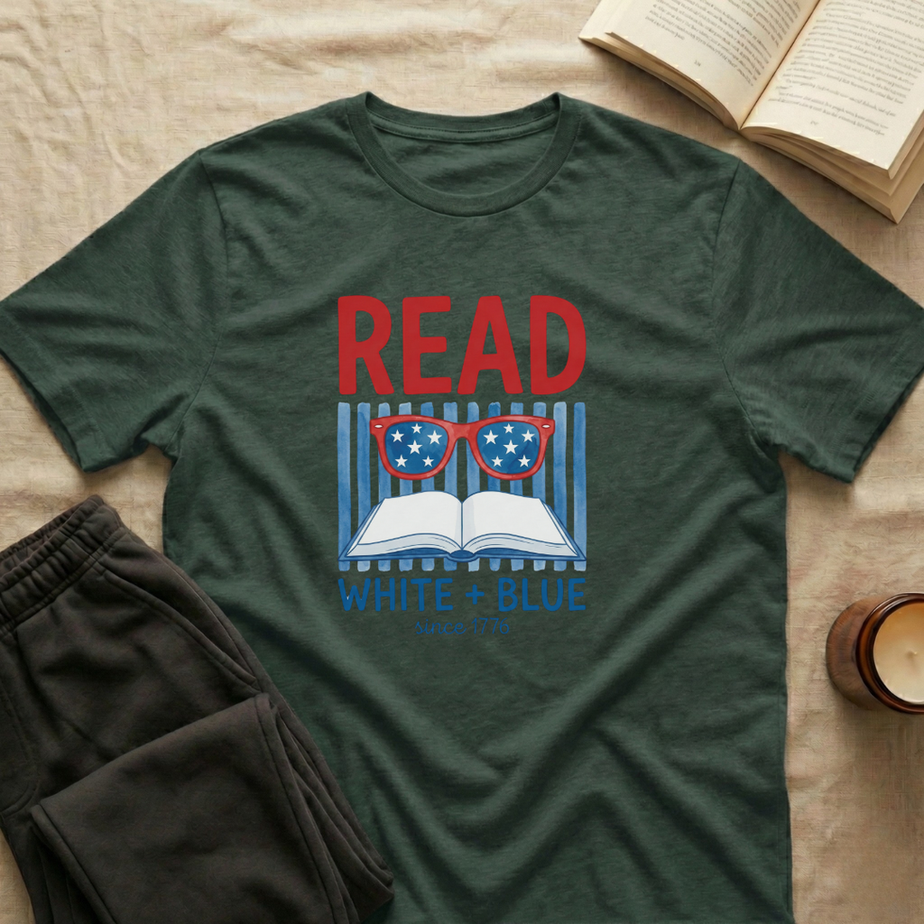 Read White + Blue T-Shirt