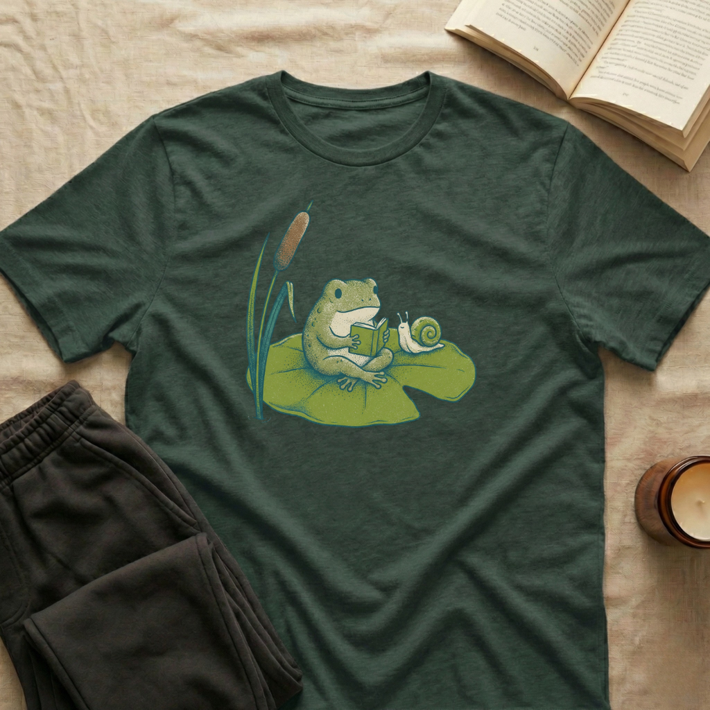 Frog Reading T-Shirt