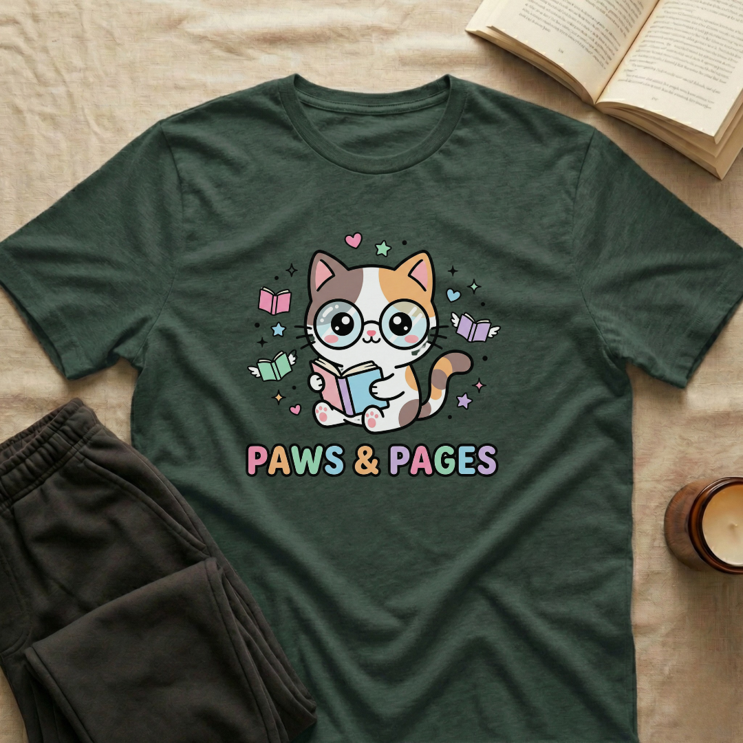 Paws And Pages T-Shirt