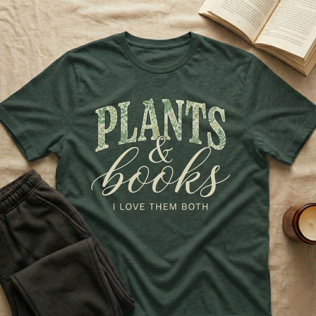 Plants And Books T-Shirt