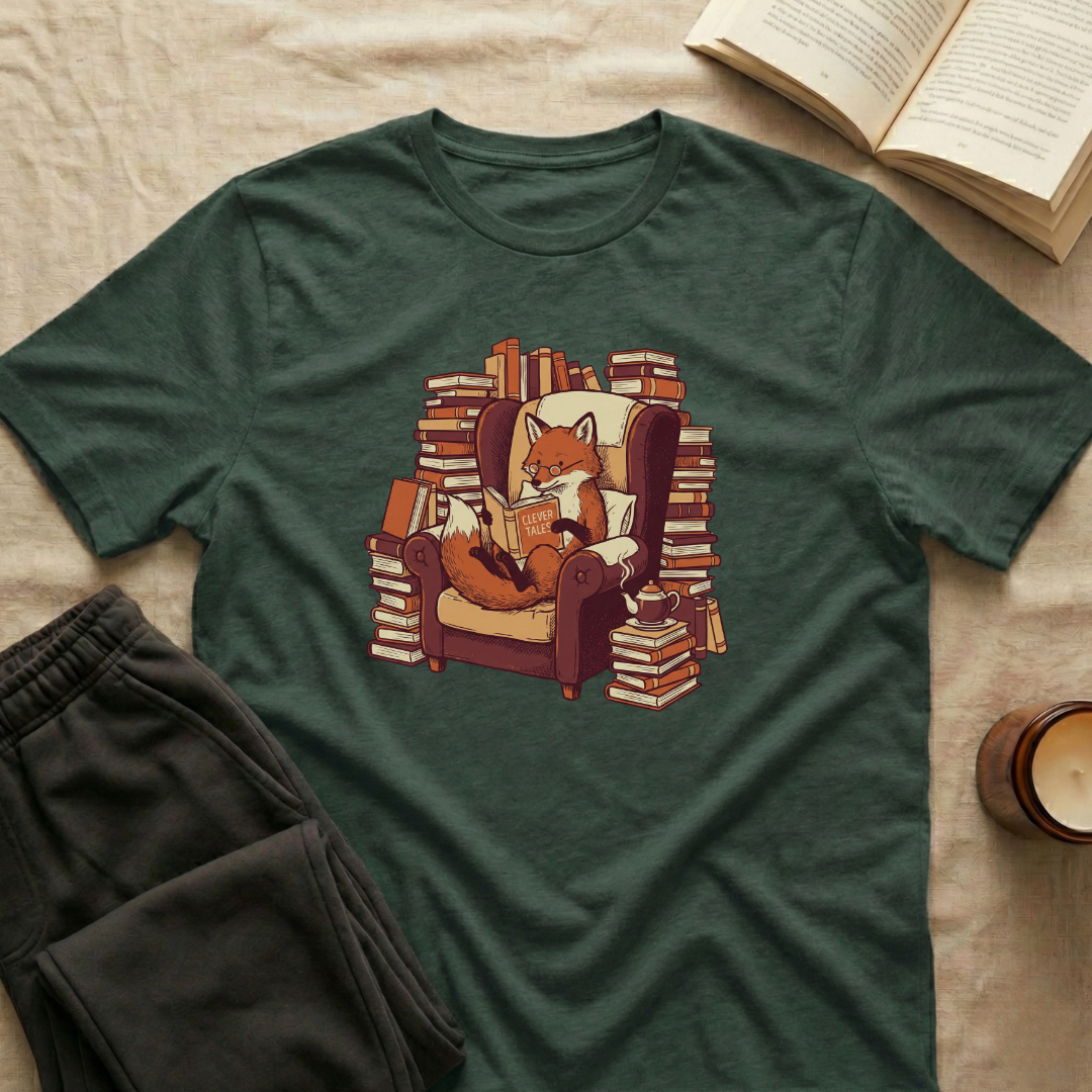 Fox Reading T-Shirt