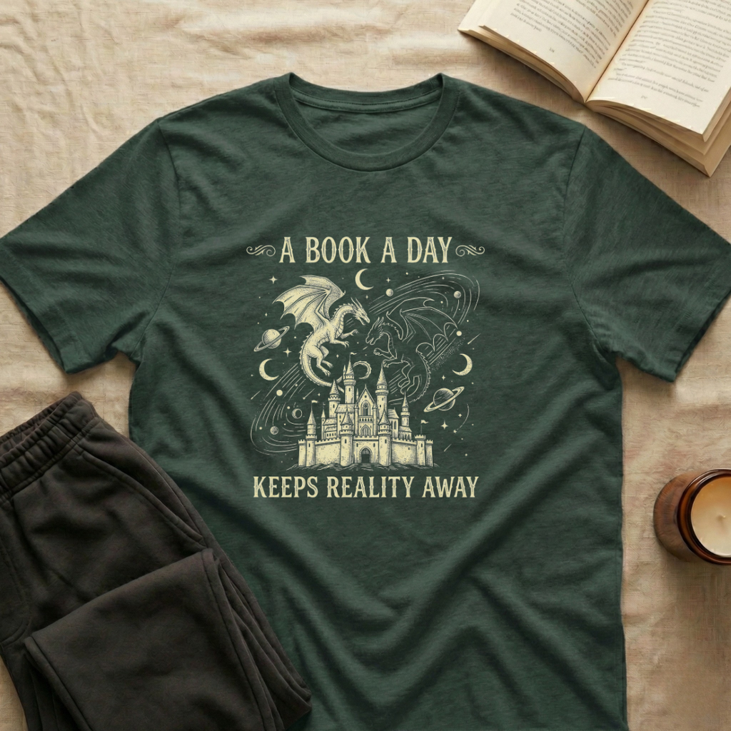 A Book A Day Keeps Reality Away T-Shirt