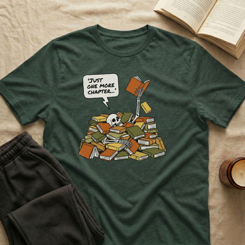 Just One More Chapter Skeleton T-Shirt