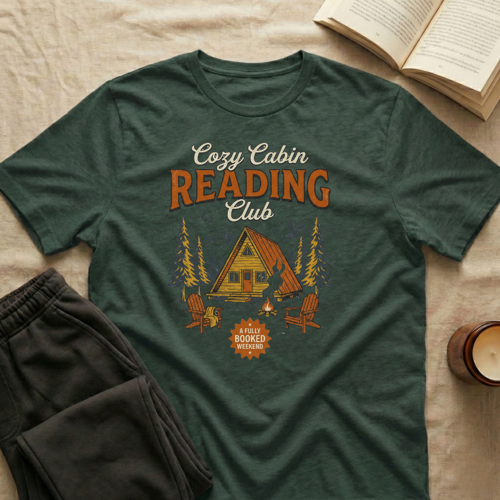 Cozy Cabin Reading Club T-Shirt