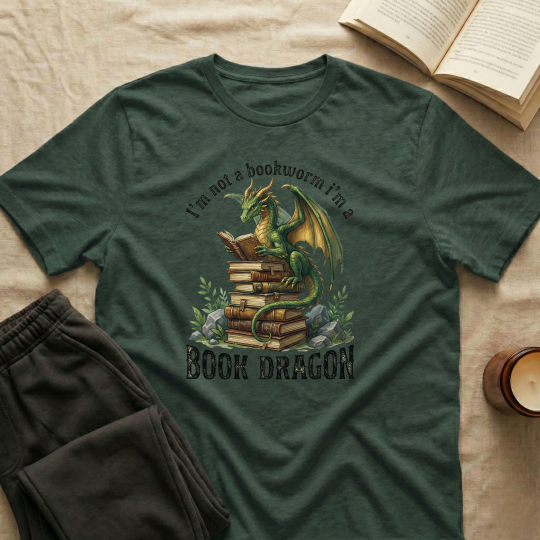 I'm Not A Bookworm I'm A Book Dragon T-Shirt