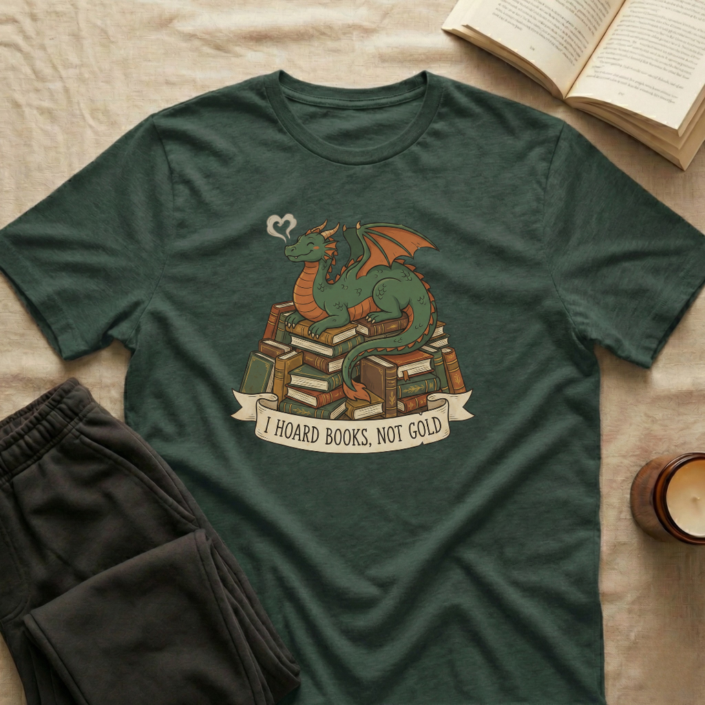 I Hoard Books Not Gold T-Shirt