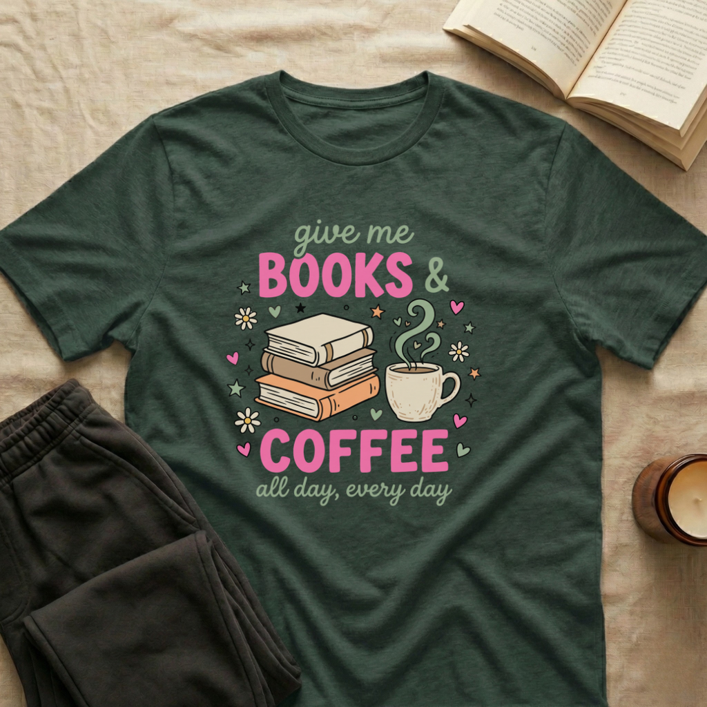Give Me Books & Coffee T-Shirt