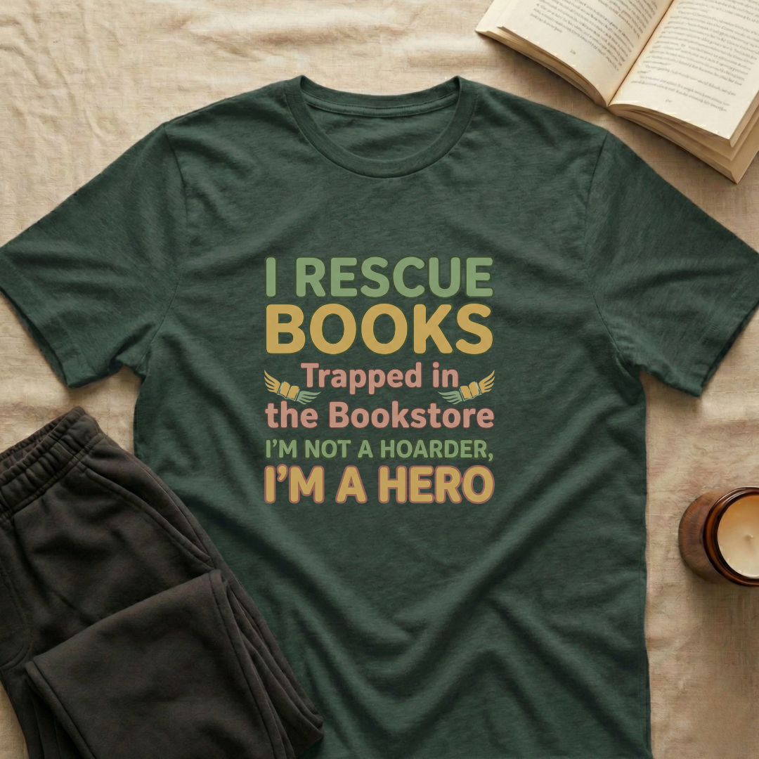 I Rescue Books T-Shirt
