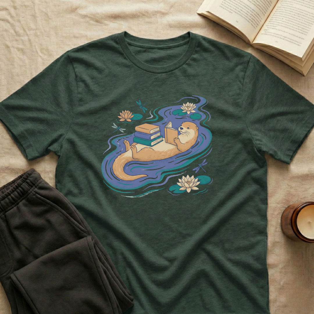 Otter Reading T-Shirt