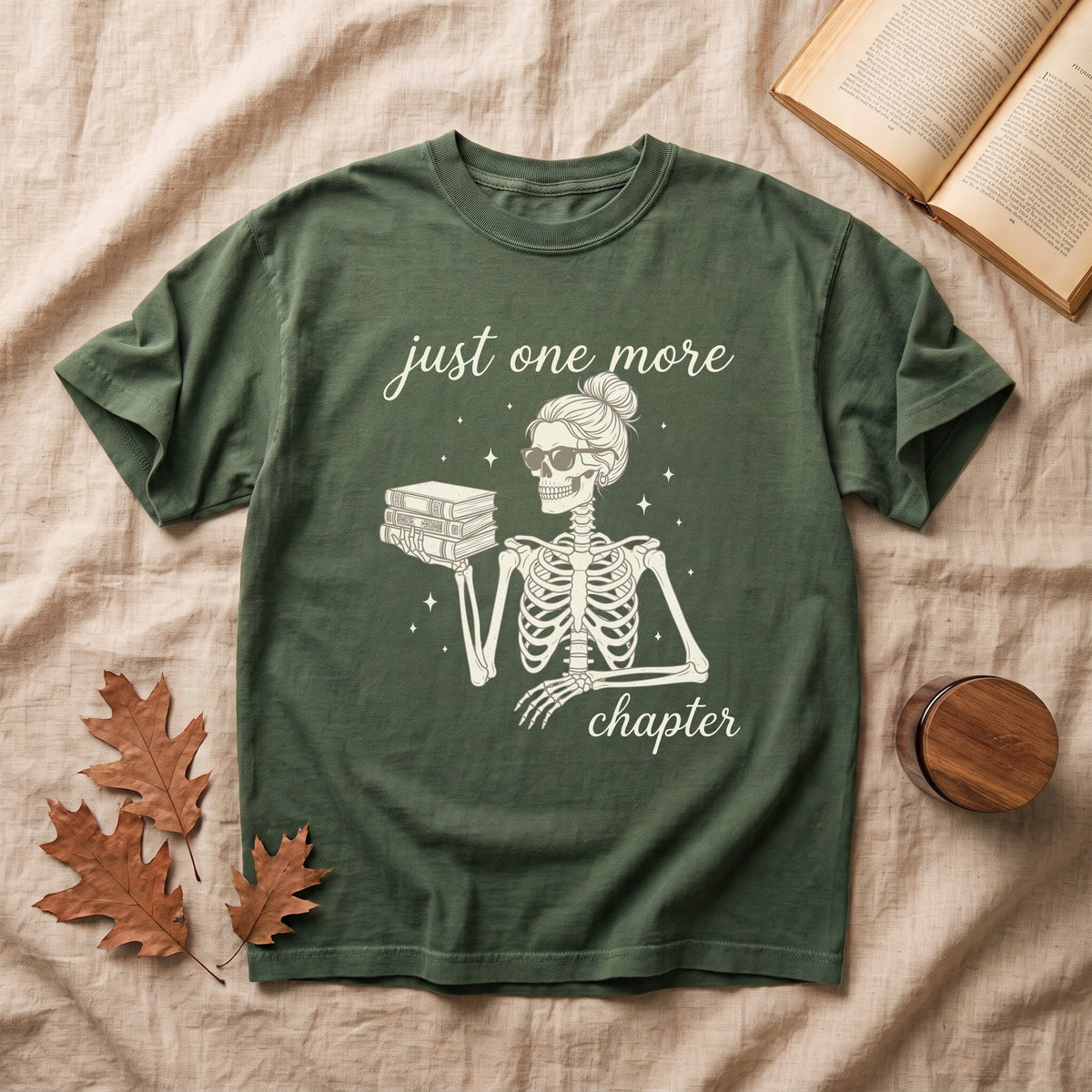 Just One More Chapter Skeleton T-Shirt