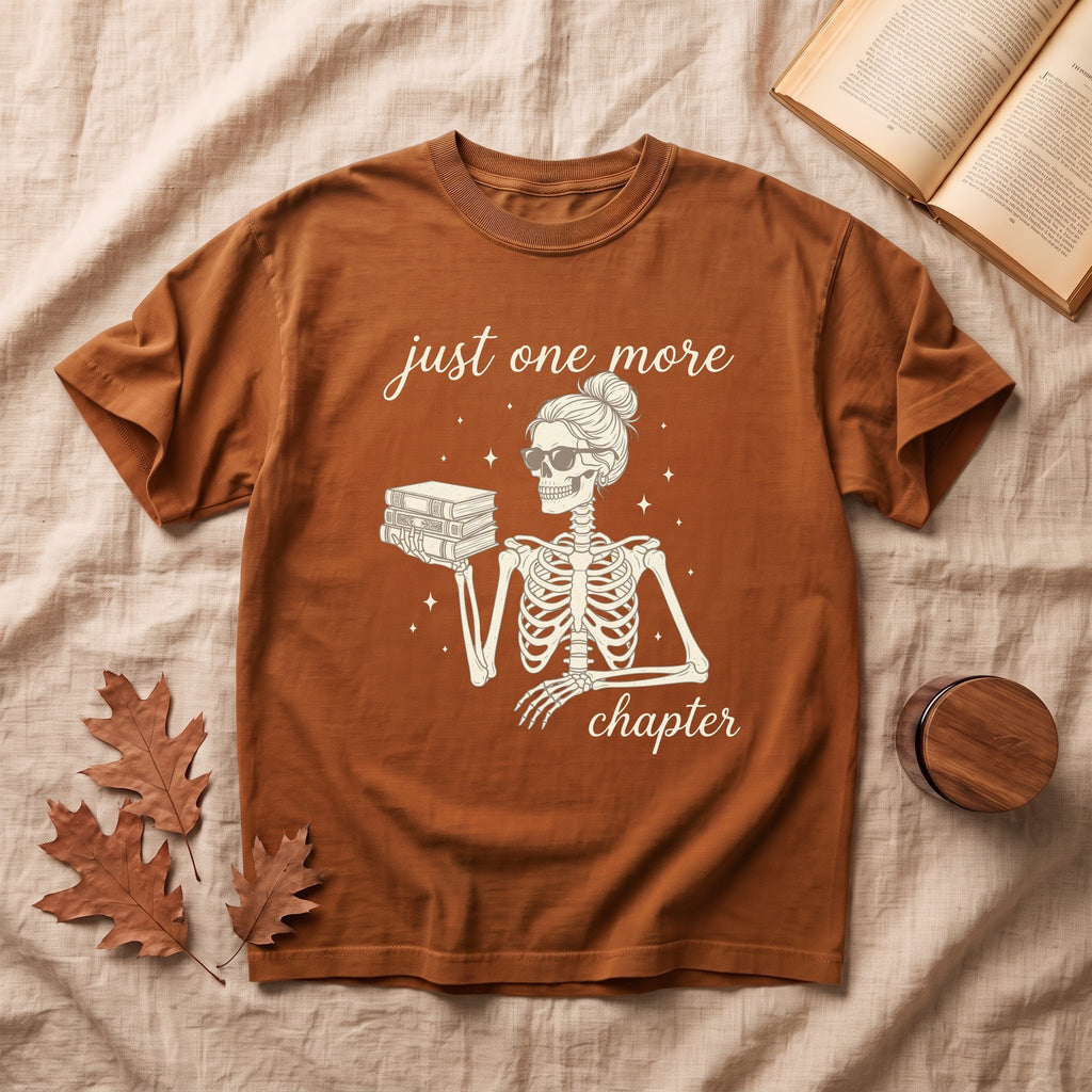 Just One More Chapter Skeleton T-Shirt