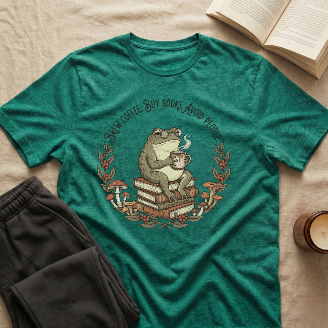 Brew Coffee Buy Books T-Shirt