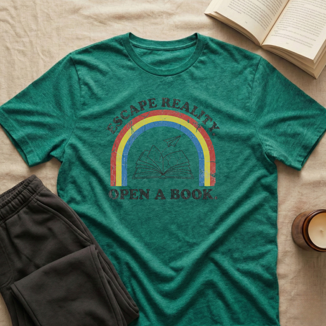 Escape Reality Open A Book T-Shirt