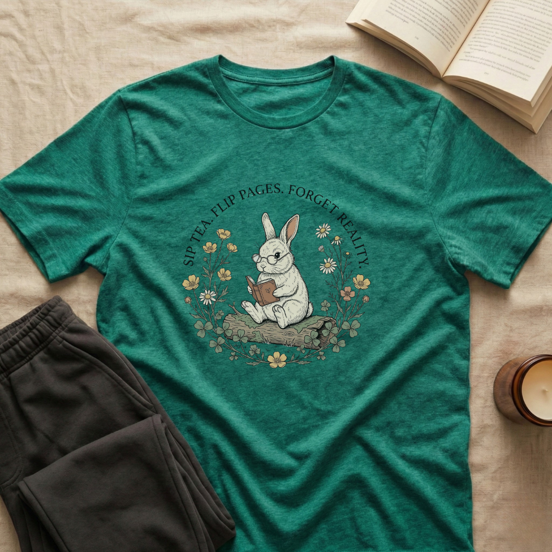 Sip Tea Flip Pages T-Shirt