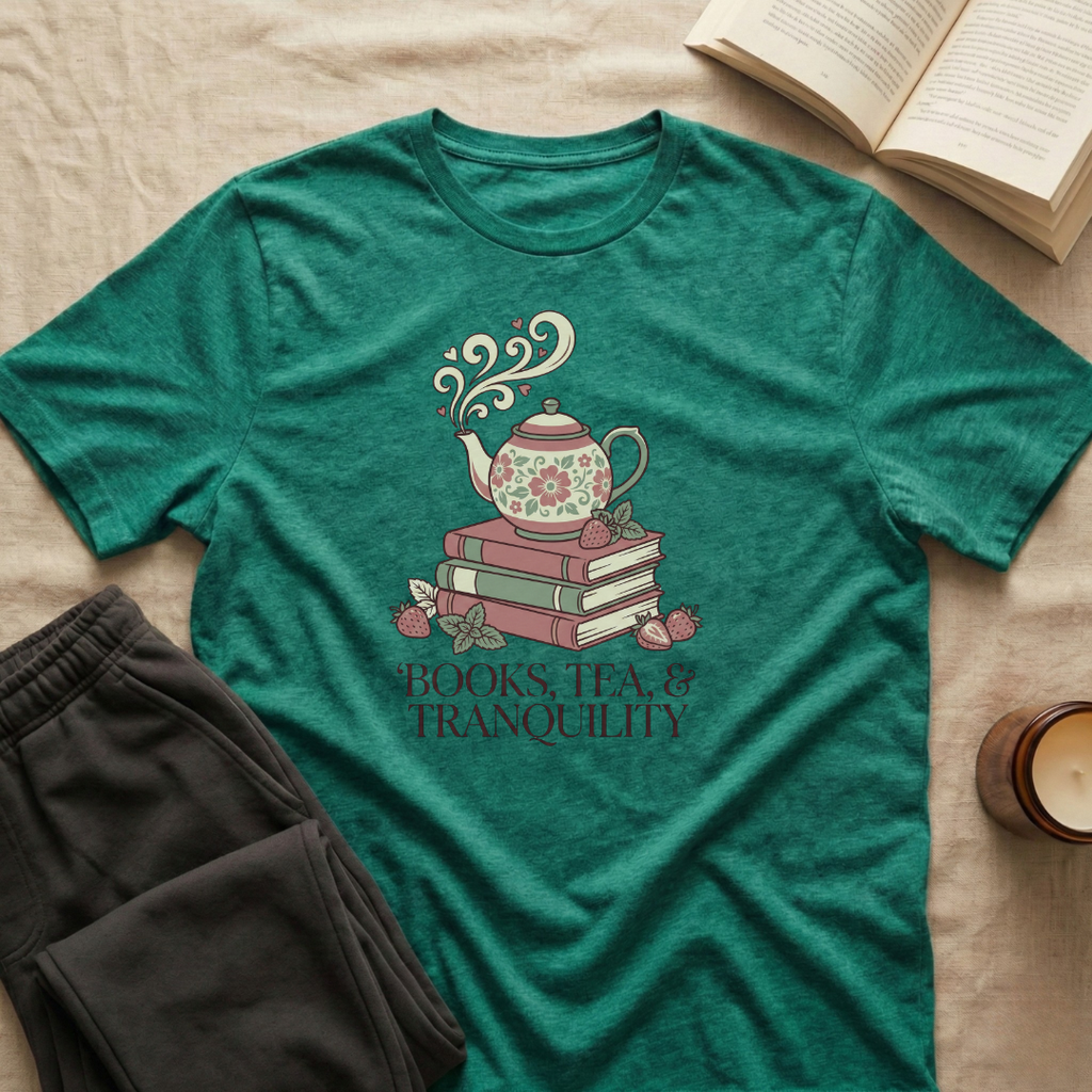 Books Tea And Tranquility T-Shirt