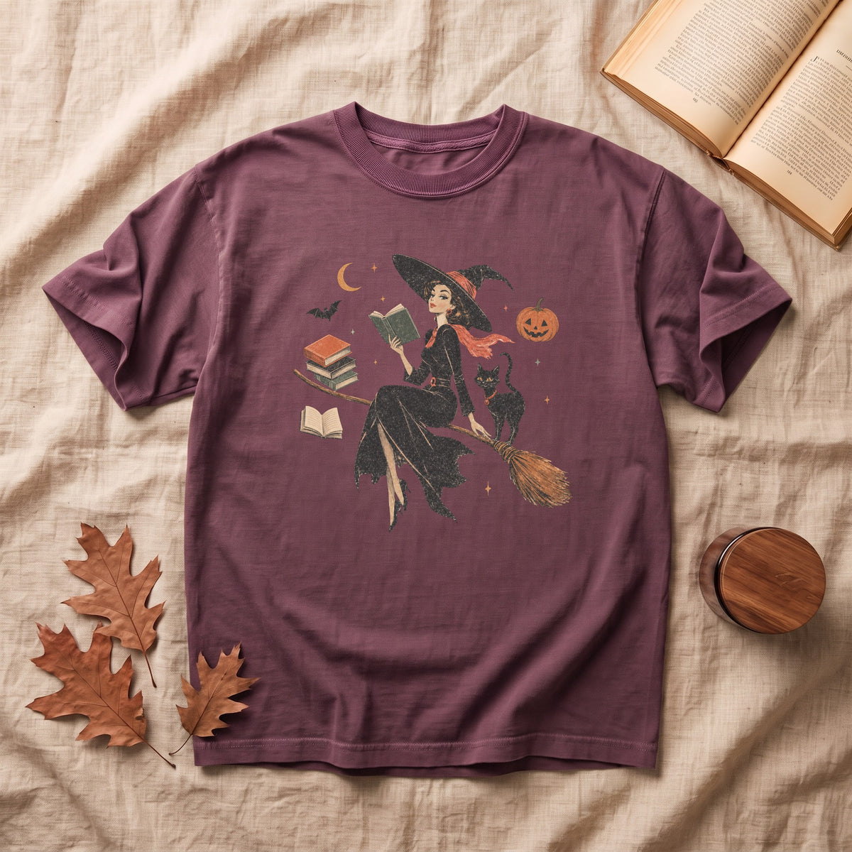 Vintage Witch Halloween T-shirt