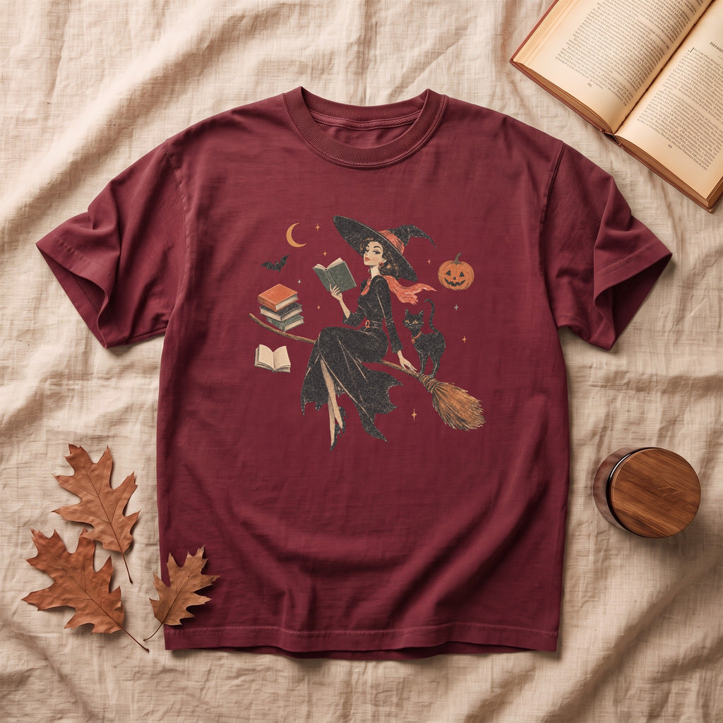 Vintage Witch Halloween T-shirt