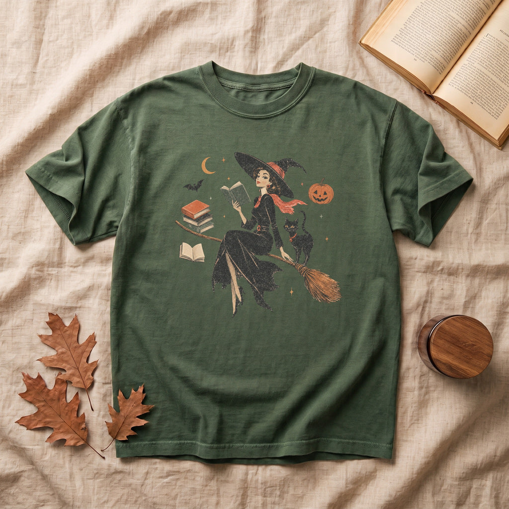 Vintage Witch Halloween T-shirt
