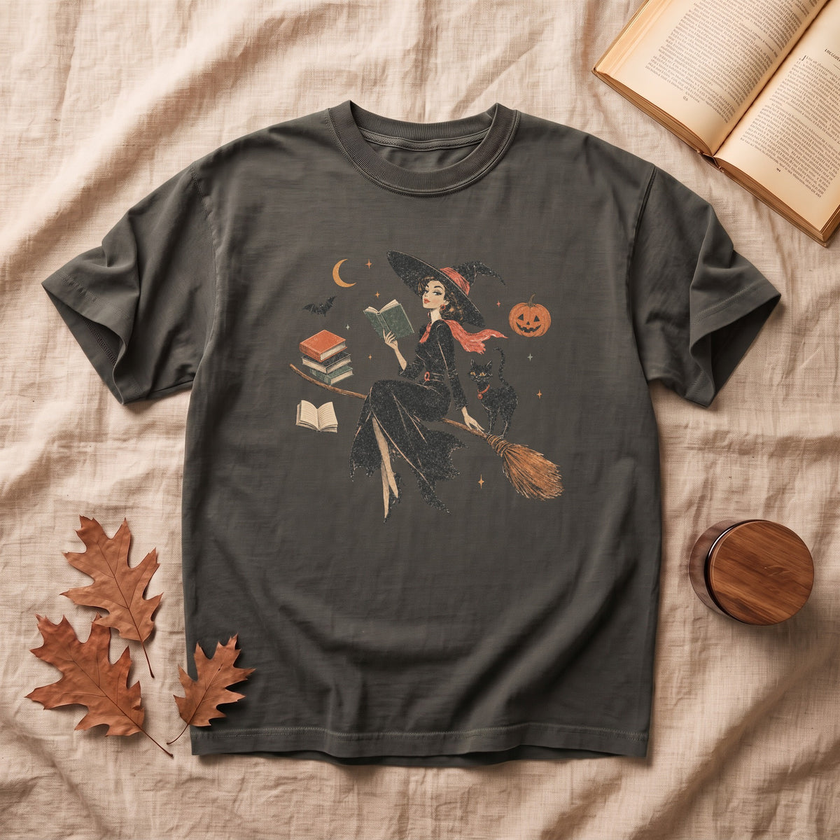 Vintage Witch Halloween T-shirt