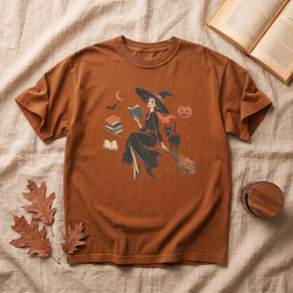 Vintage Witch Halloween T-shirt