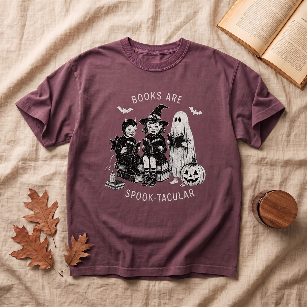 Books Are Spook-Tacular Halloween T-shirt