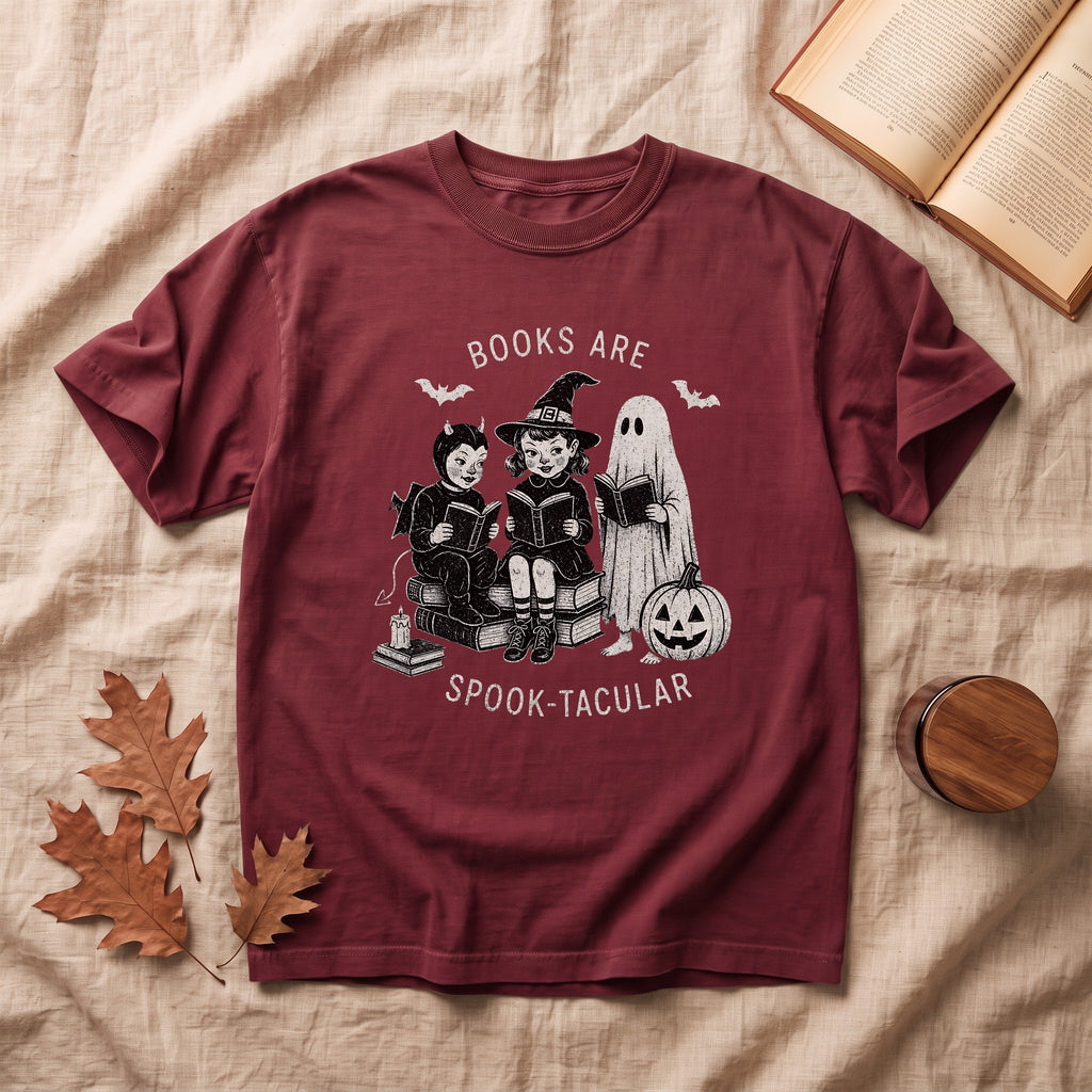 Books Are Spook-Tacular Halloween T-shirt