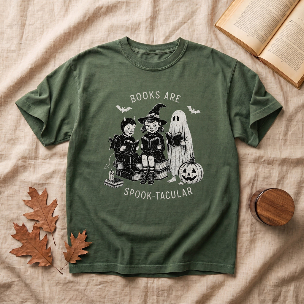 Books Are Spook-Tacular Halloween T-shirt
