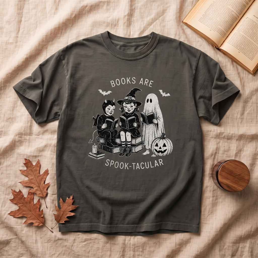 Books Are Spook-Tacular Halloween T-shirt