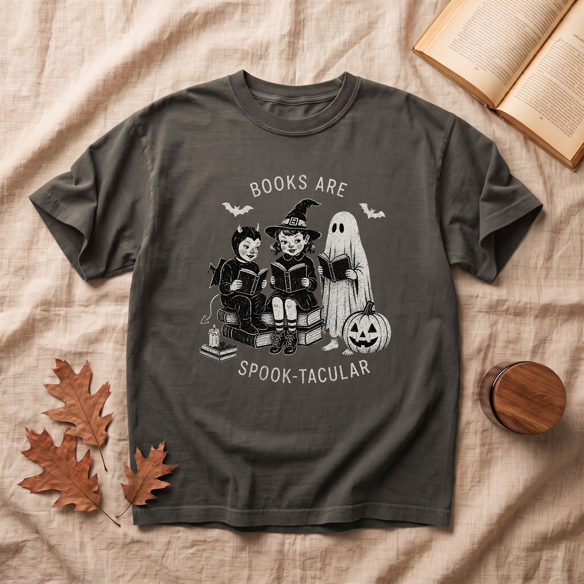 Books Are Spook-Tacular Halloween T-shirt