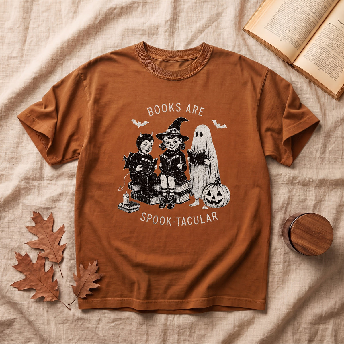 Books Are Spook-Tacular Halloween T-shirt