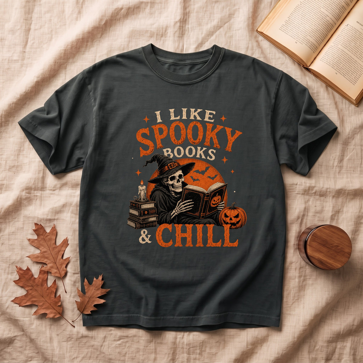 I LIke Spooky Books Halloween T-shirt