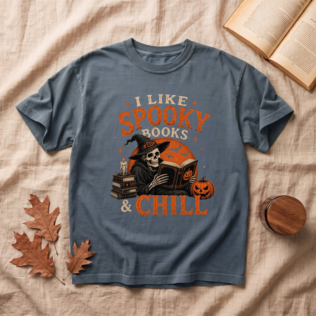 I LIke Spooky Books Halloween T-shirt