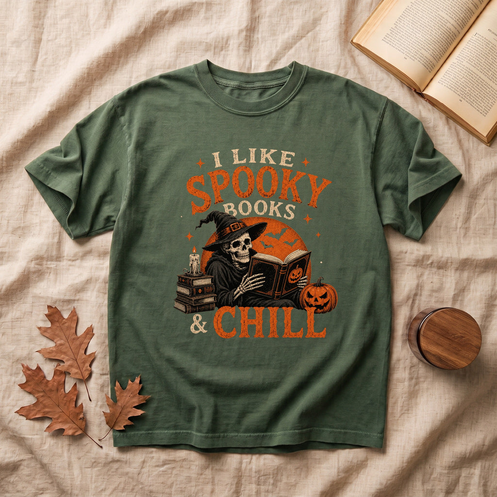 I LIke Spooky Books Halloween T-shirt
