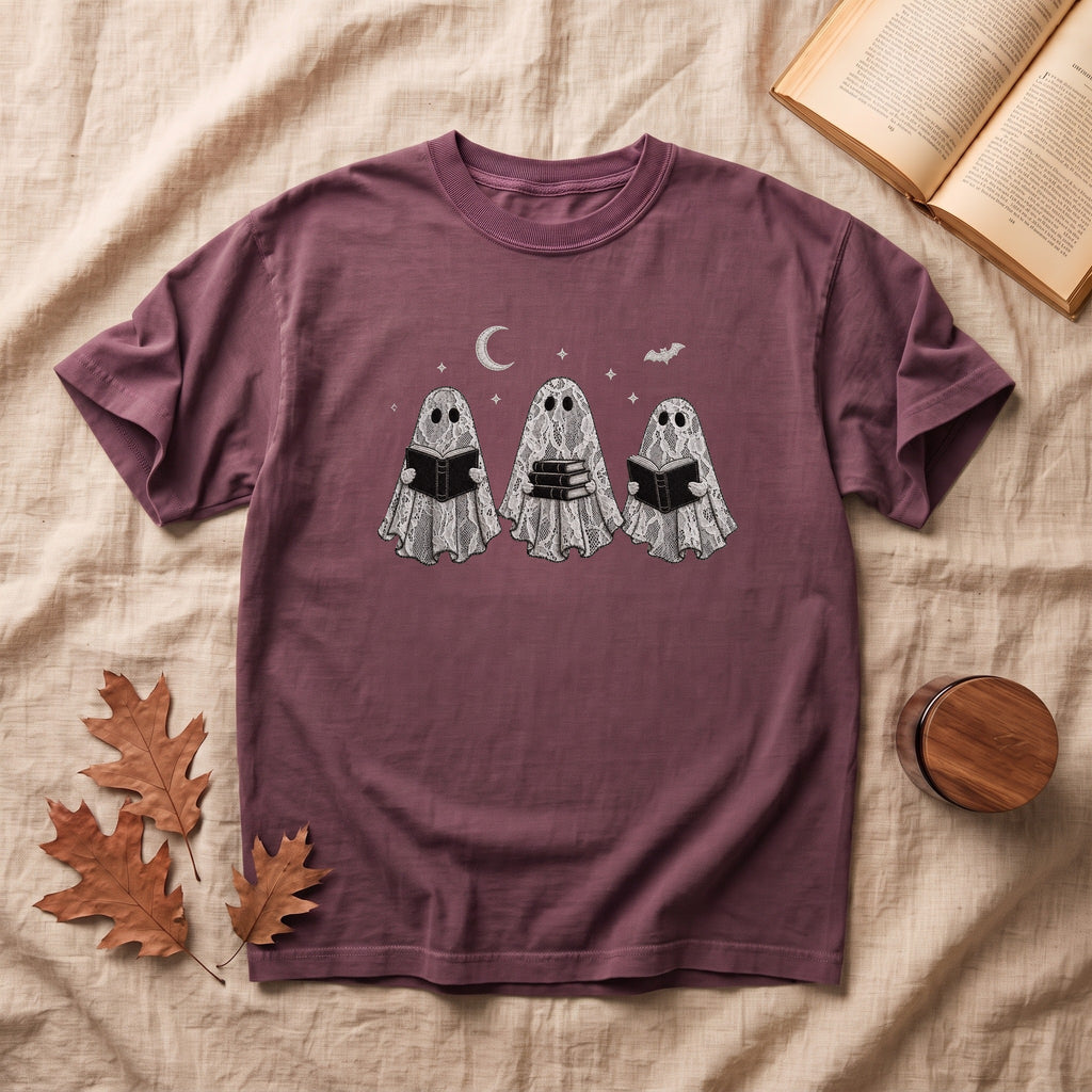 Three Ghosts Reading T-shirt