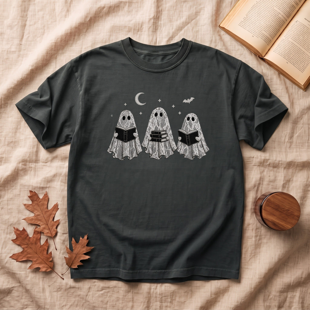 Three Ghosts Reading T-shirt