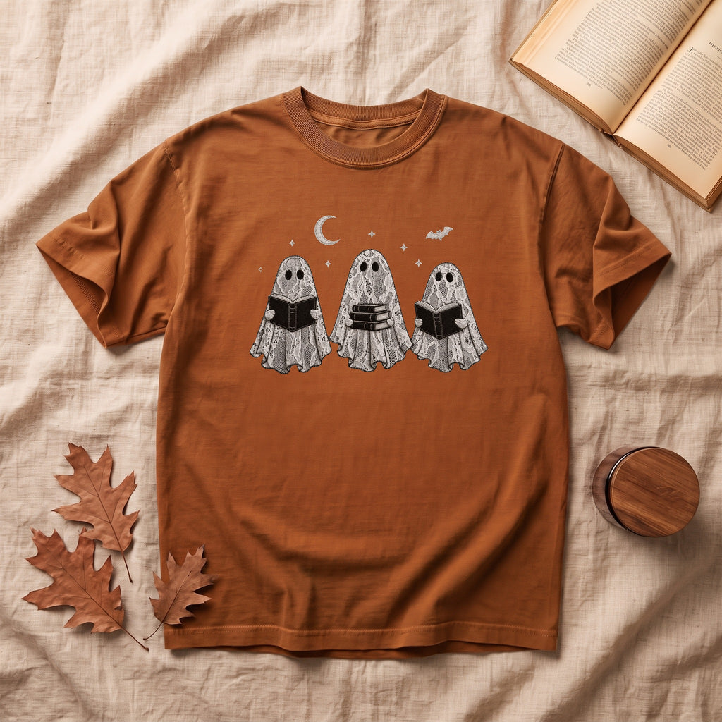 Three Ghosts Reading T-shirt