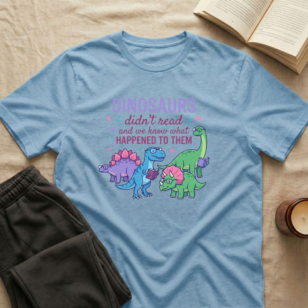Dinosaurs Didn't Read T-Shirt