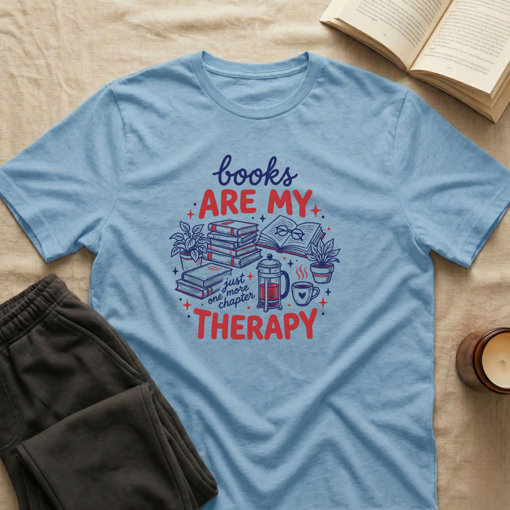 Books Are My Therapy T-Shirt