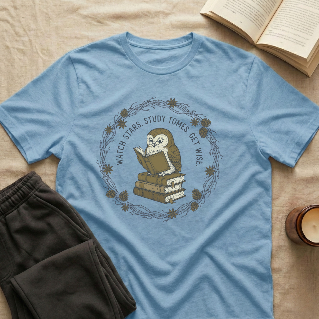 Watch Stars Study Tomes T-Shirt