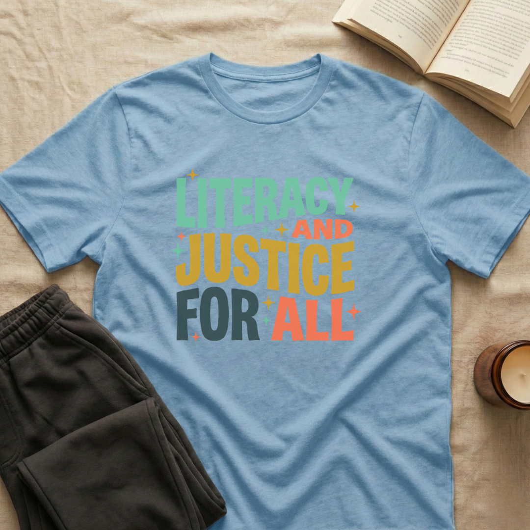 Literacy And Justice For All T-Shirt