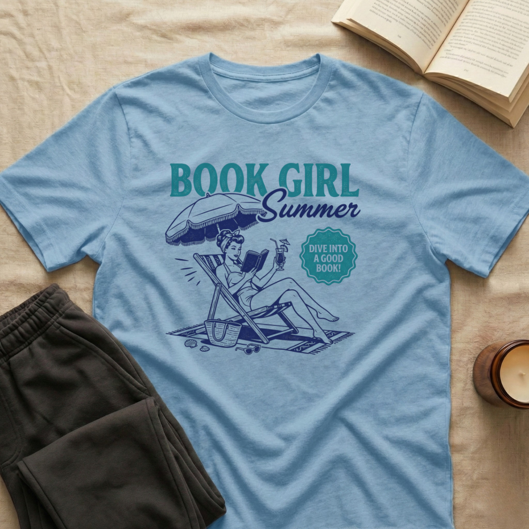 Book Girl Summer T-Shirt