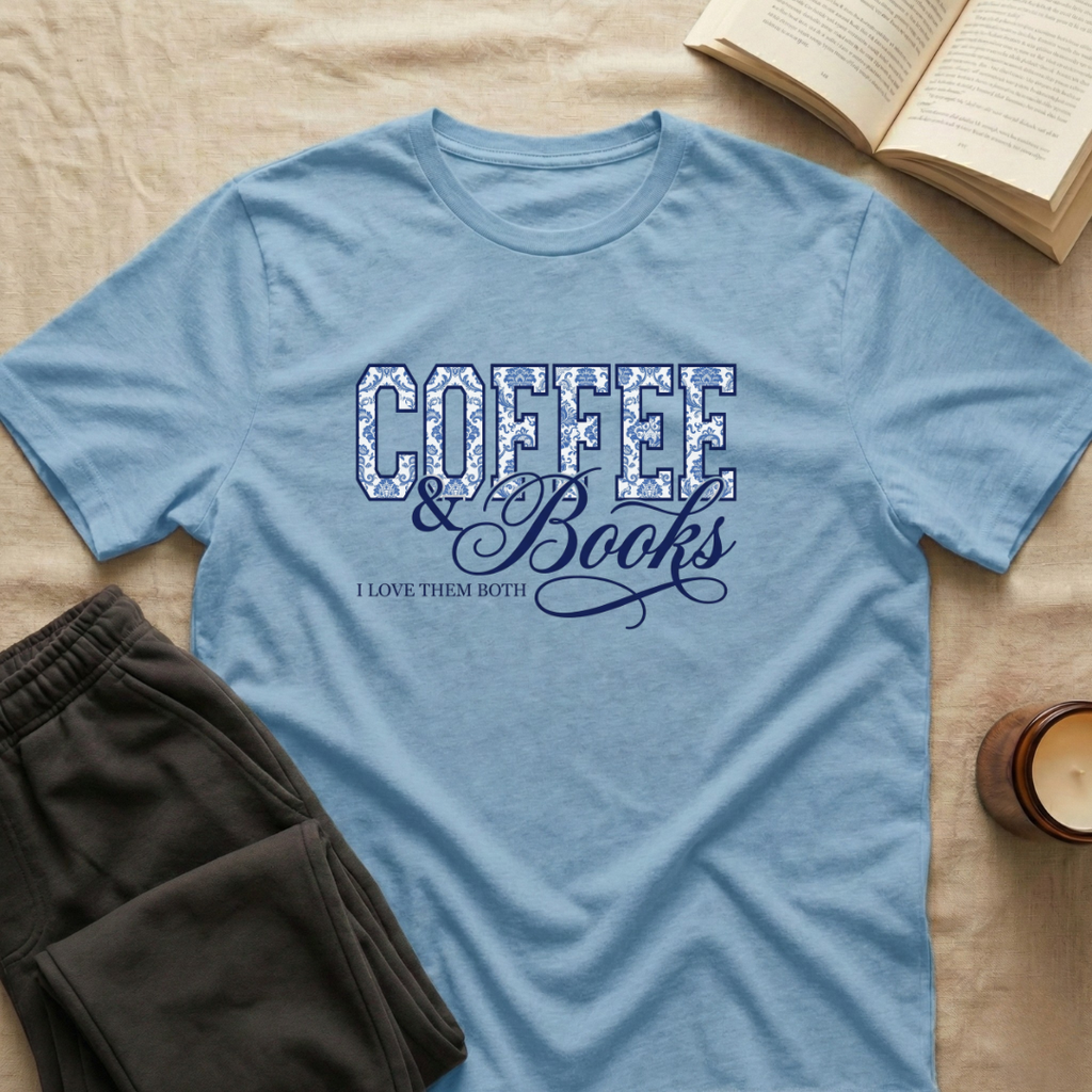 Coffee & Books I love them both T-Shirt