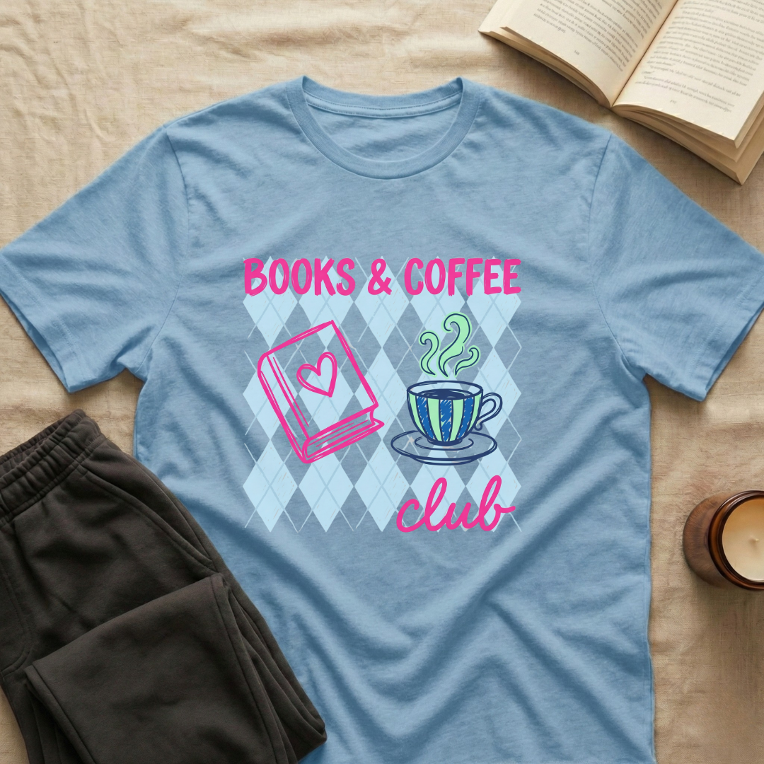 Books & Coffee Club T-Shirt