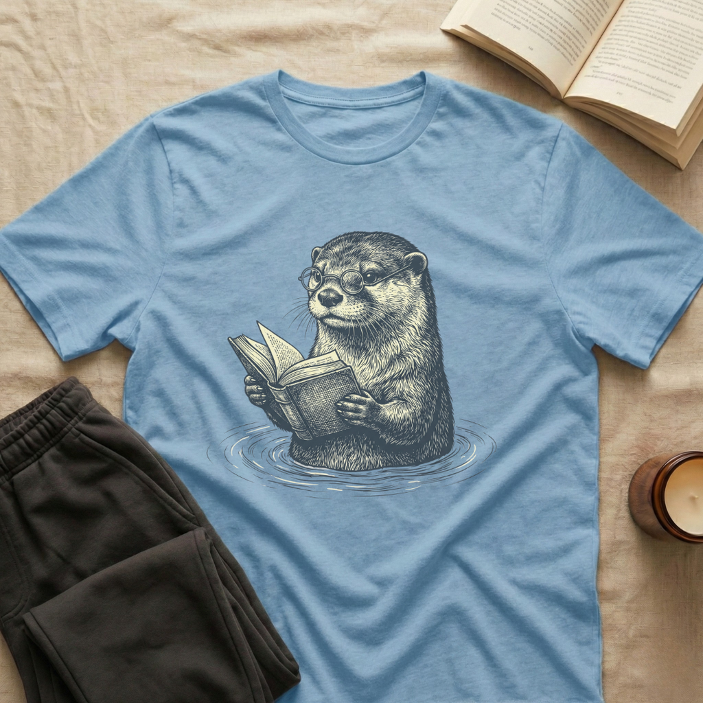 Otter Reading T-Shirt
