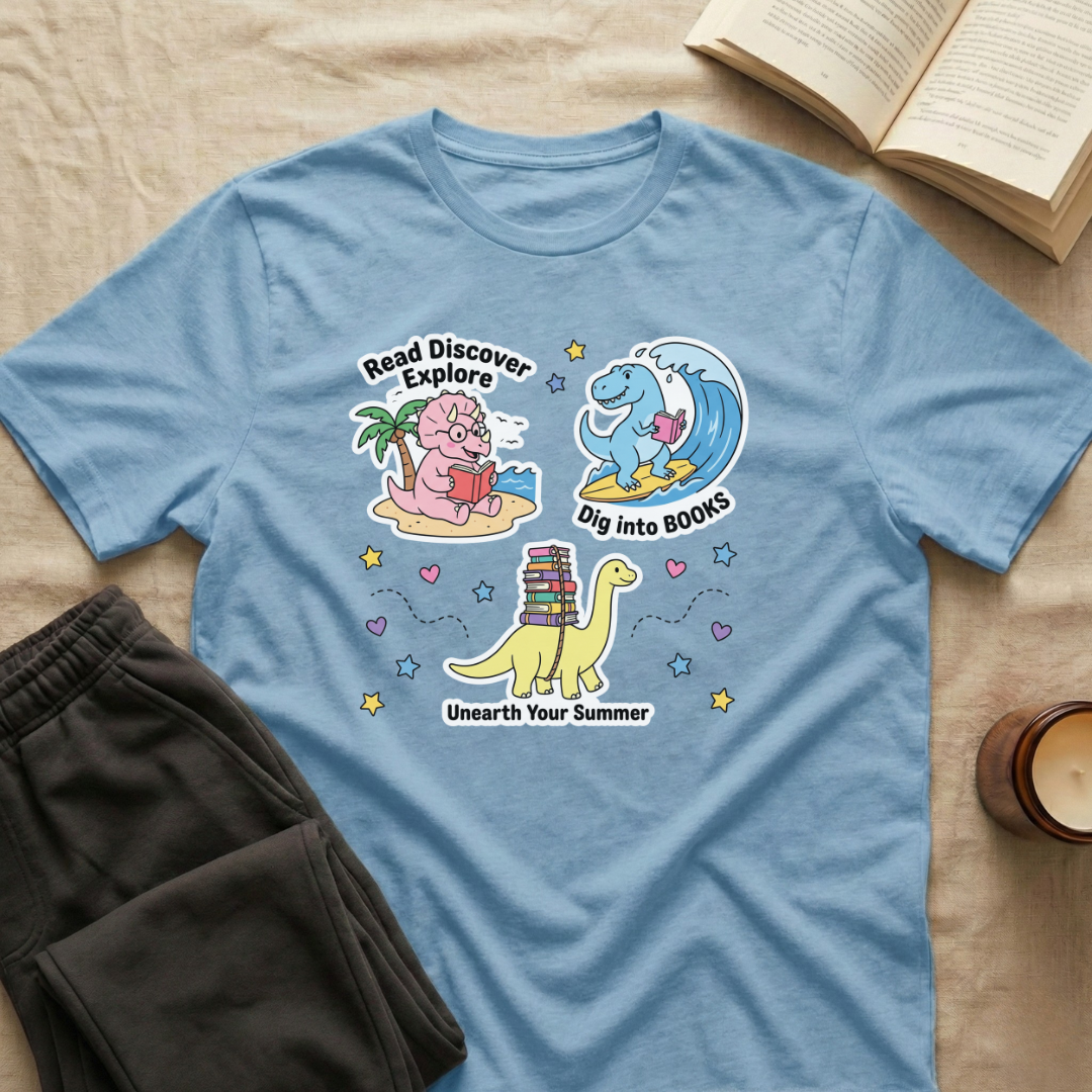 Cute Dinosaurs Summer T-Shirt