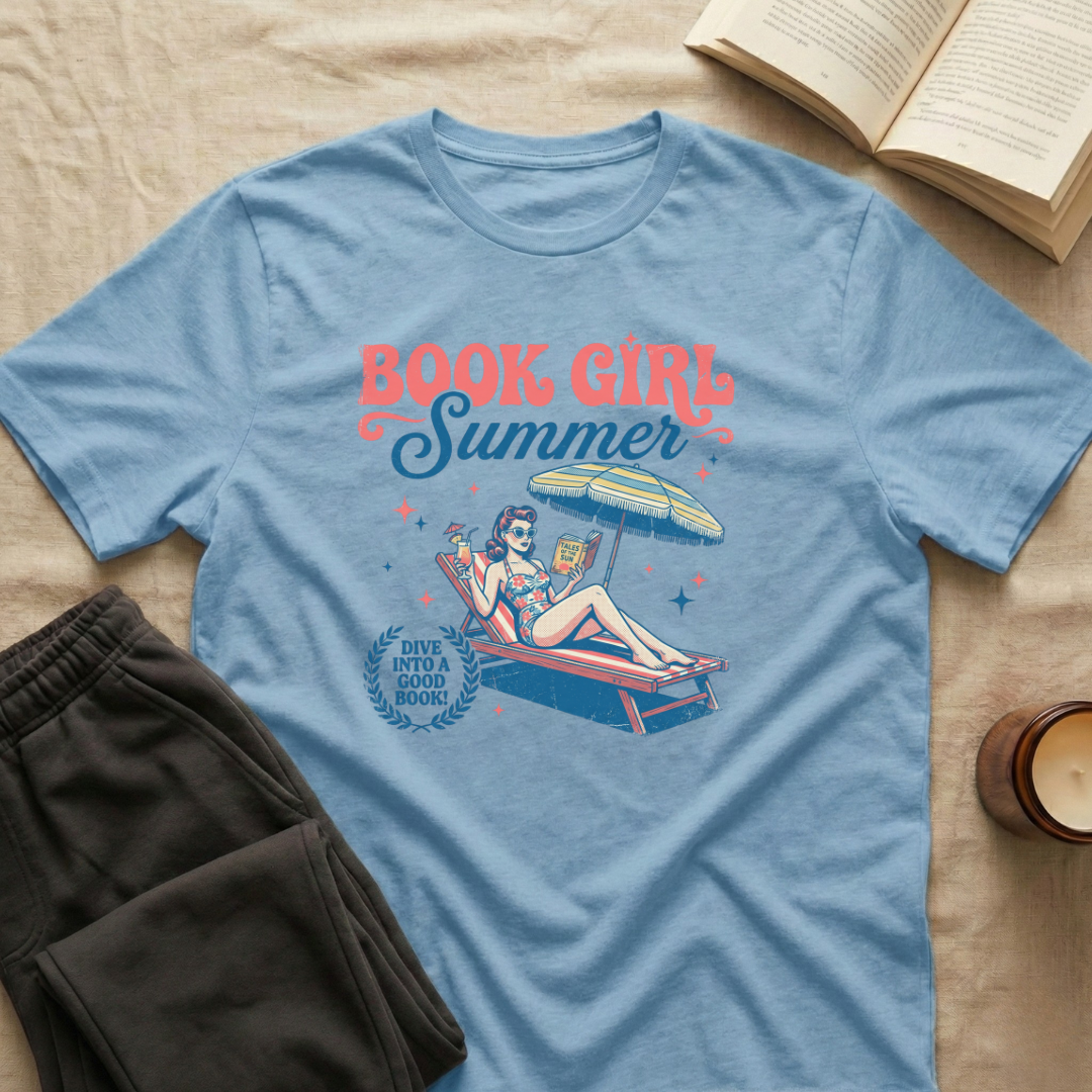 Book Girl Summer T-Shirt