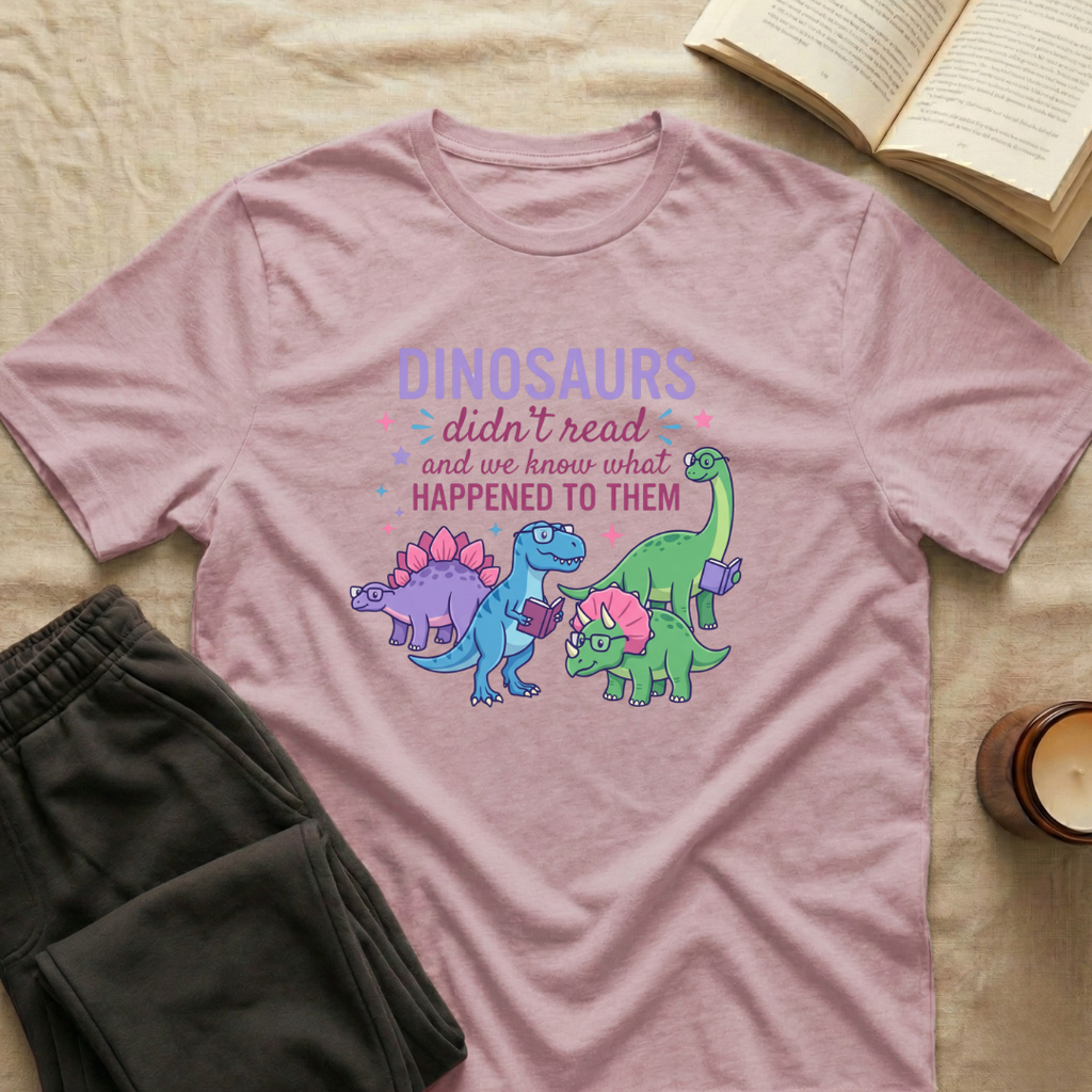 Dinosaurs Didn't Read T-Shirt