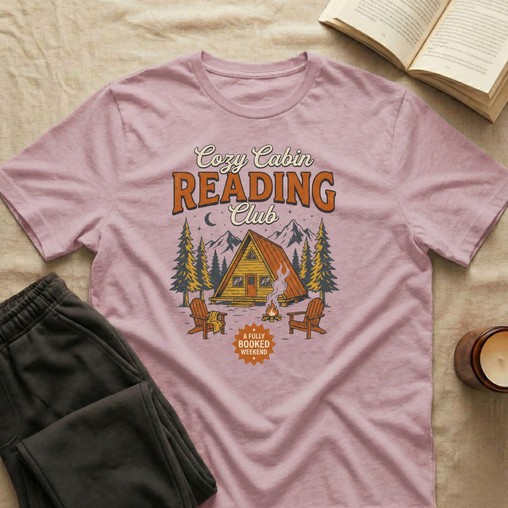 Cozy Cabin Reading Club T-Shirt